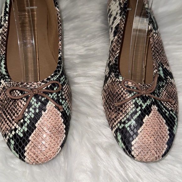 Madewell The Adelle Ballet Flats in Snake Embossed Leather - Picture 6 of 11